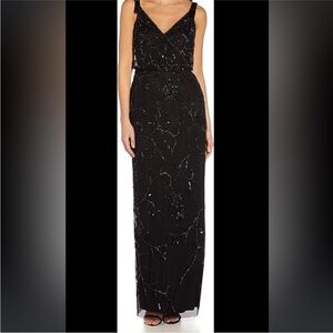 Chic Black Sequin Evening Dress